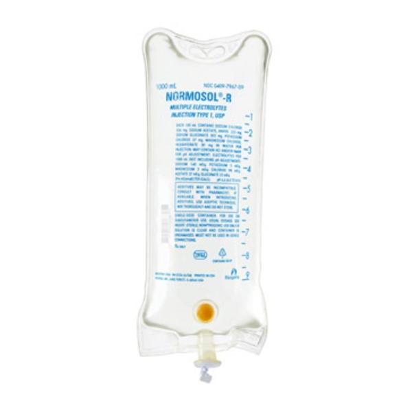 Normosol-R Solution Bag 1000mL PF/DEHP Sterile Flexible Bag 12/Ca